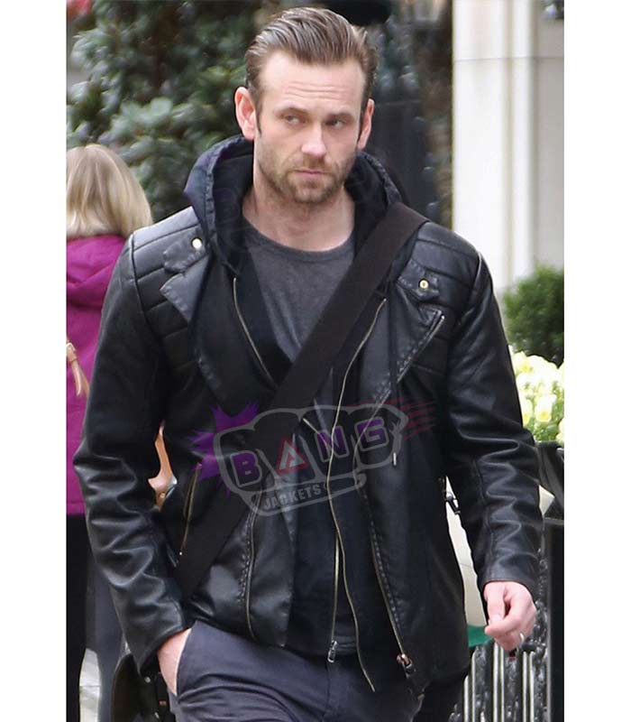 Get Fifty Shades Darker Jack Hyde Mens Black Real Leather Padded Jacket