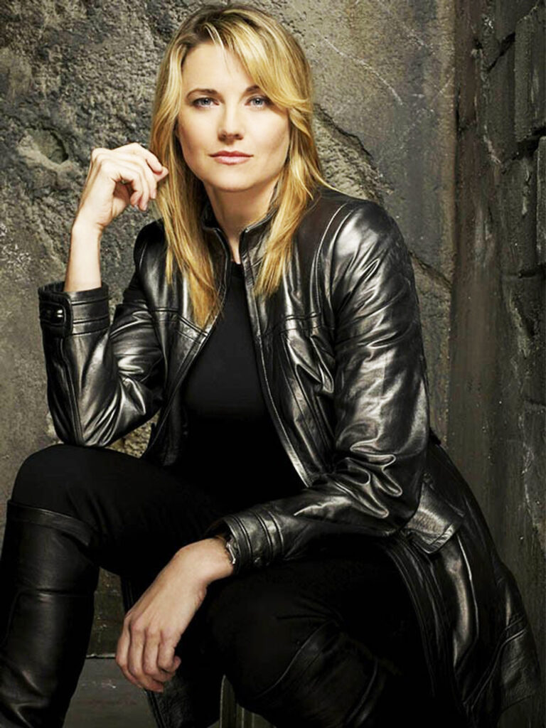 Danna Biers Battle star Galactica Genuine Black Leather Jacket