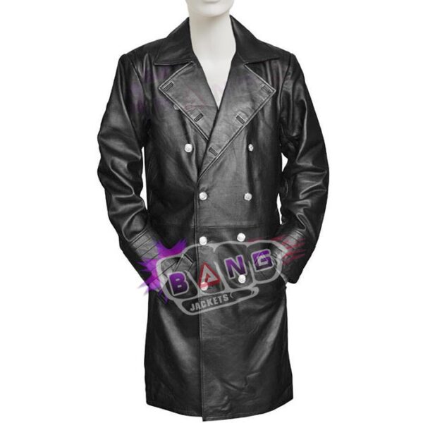 Mens Black German Military WW2 Black Winter Overcoat On Sale